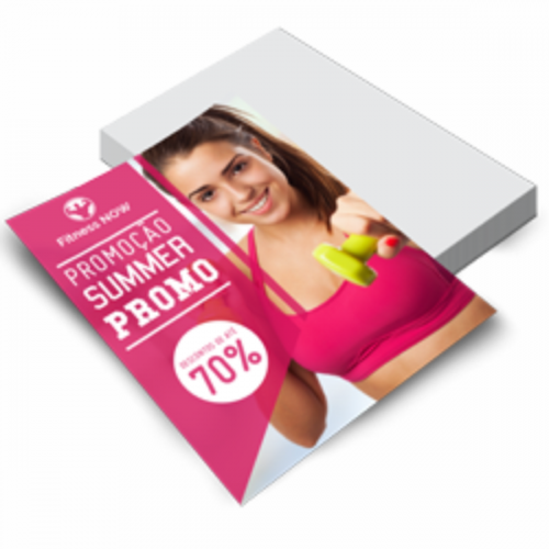 Folheto Couché 115g 20x28  A4 Frente